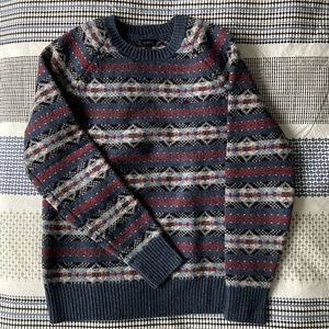 Fair Isle Lambswool Crew Neck Sweater